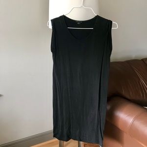 Theory Jersey Black Knee-Length Dress